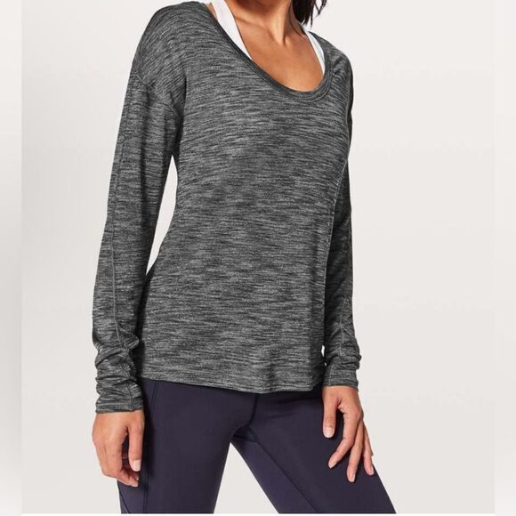 Lululemon Meant To Move Long Sleeve Heathered Top - Picture 5 of 12